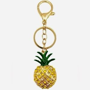 18k Gold Plated Pineapple Keychain